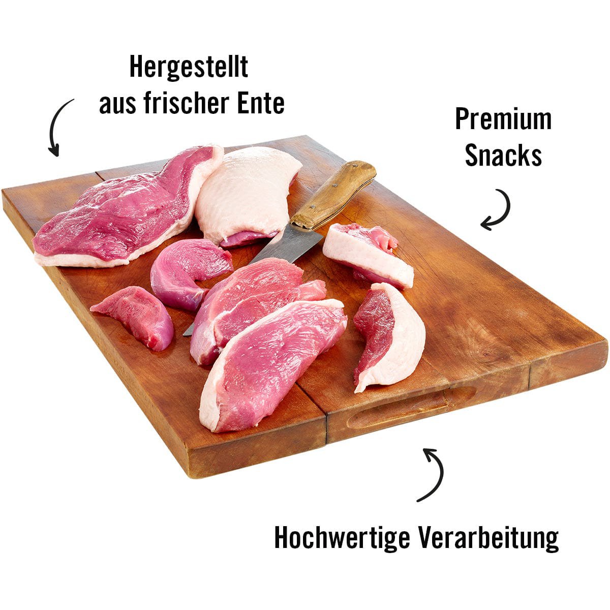 Dogs’n Tiger Adult, Hunde Snacks, Päuschen Ente, Leckerlies, 99% gefriergetrocknetes Entenbrustfilet Dogs'n Tiger