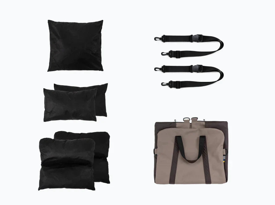 BUGGY MOKKO Autositz für Hunde aus Kunstleder und Möbelvelour für Miniatur- und kleine Hunde / Hundetransporttasche / Wasserdicht / Premium HARLEY & CHO