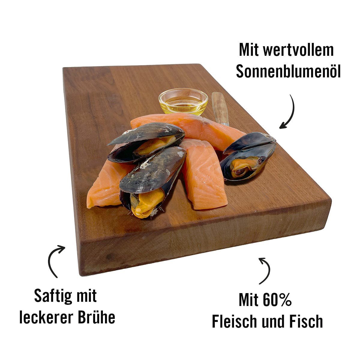 Dogs’n Tiger Adult, Premium Katzenfutter, Wonne, Nassfutter, Getreidefrei, Lachs & Muscheln Dogs'n Tiger