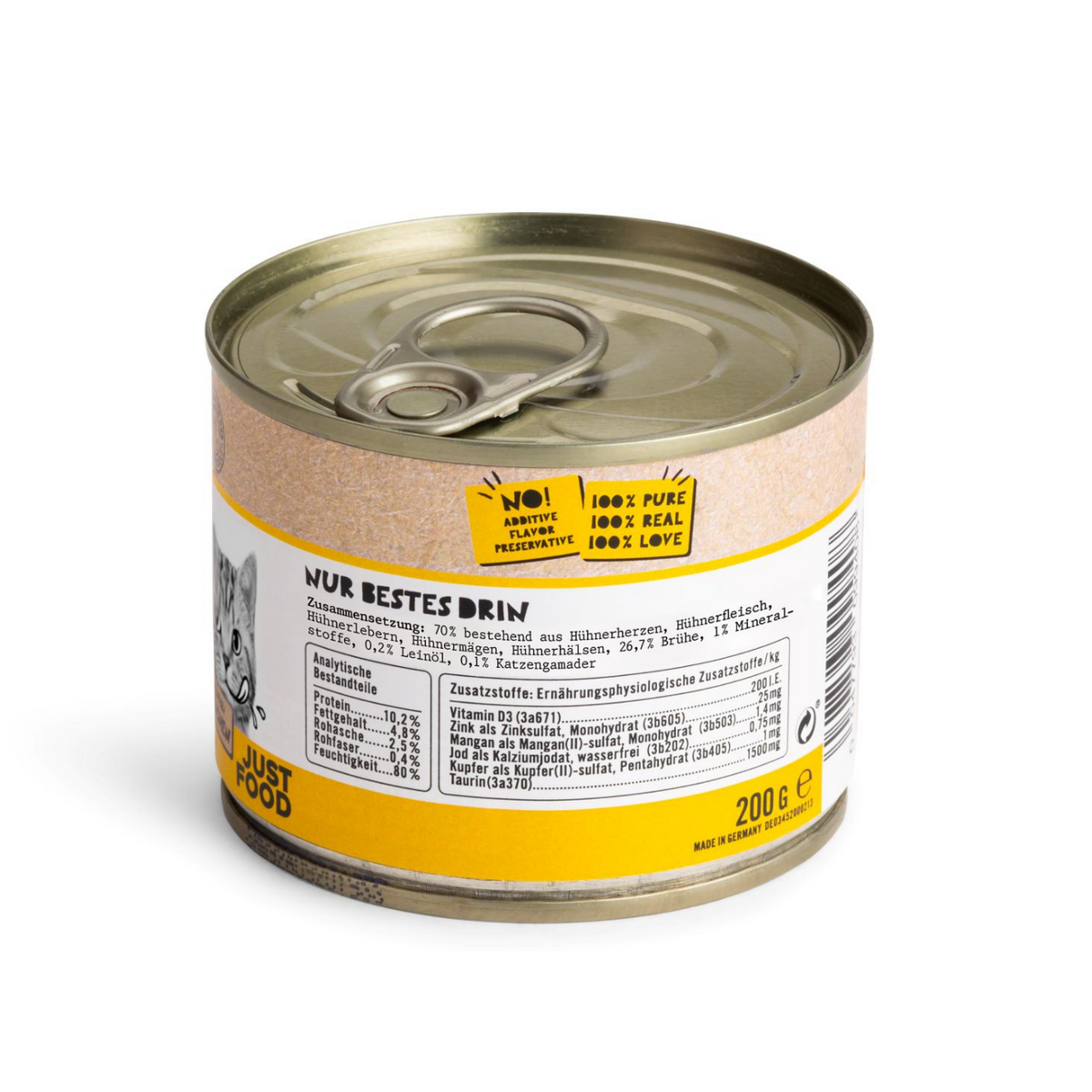 Dogs’n Tiger Adult Premium, Katzenfutter, Leibspeise, Nassfutter, Getreidefrei, Huhn Dogs'n Tiger