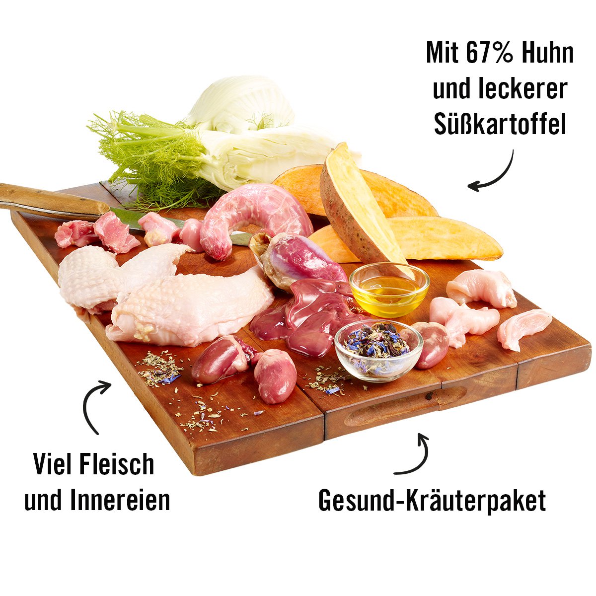 Dogs’n Tiger Junior, Welpen Premium Hundefutter, Nassfutter, Getreidefrei, Fein Gemacht, Huhn & Süßkartoffel Dogs'n Tiger