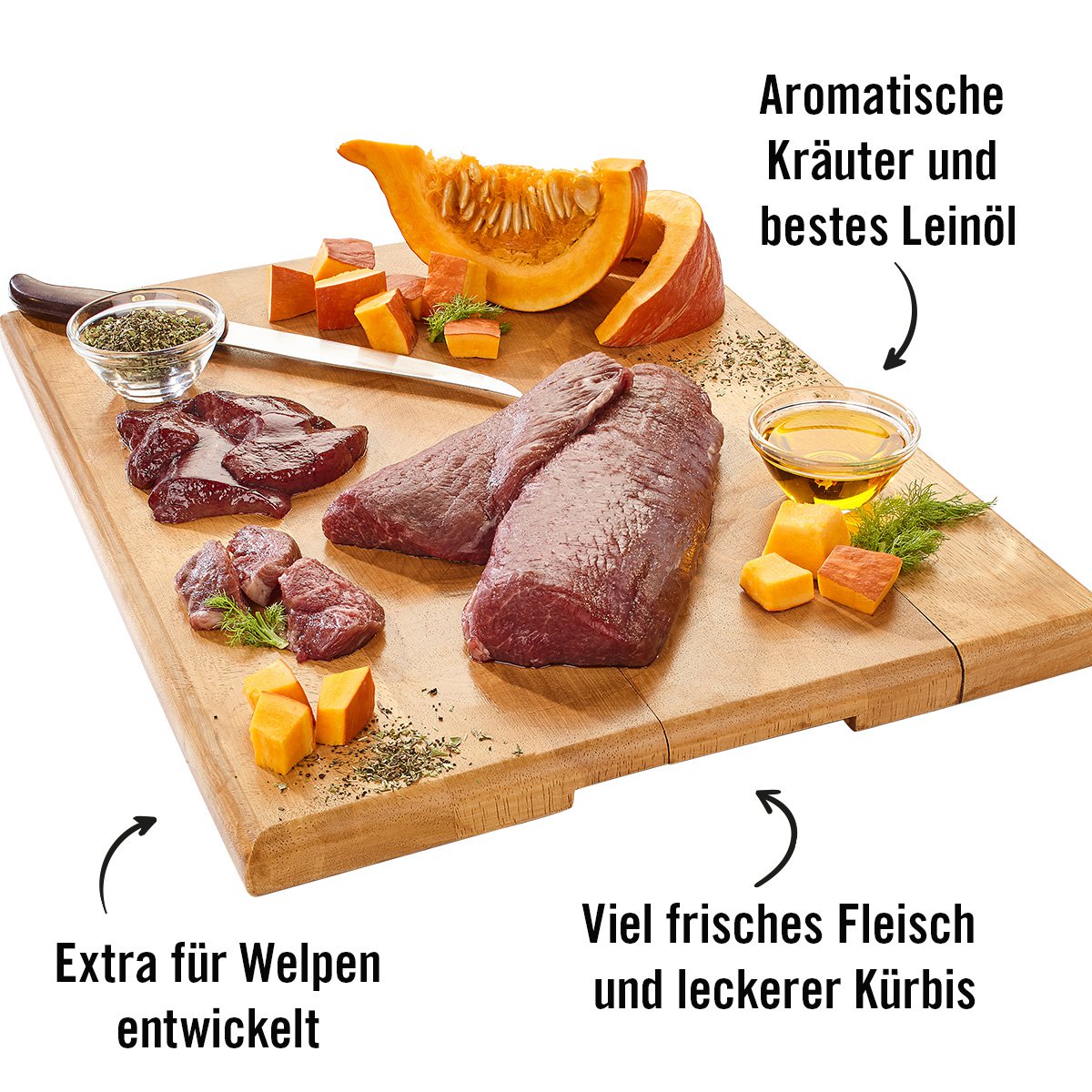 Dogs’n Tiger Junior, Hundefutter, Lammfromm, Hunde Nassfutter, Welpen Futter, Monoproteine, Lamm & Kürbis Dogs'n Tiger