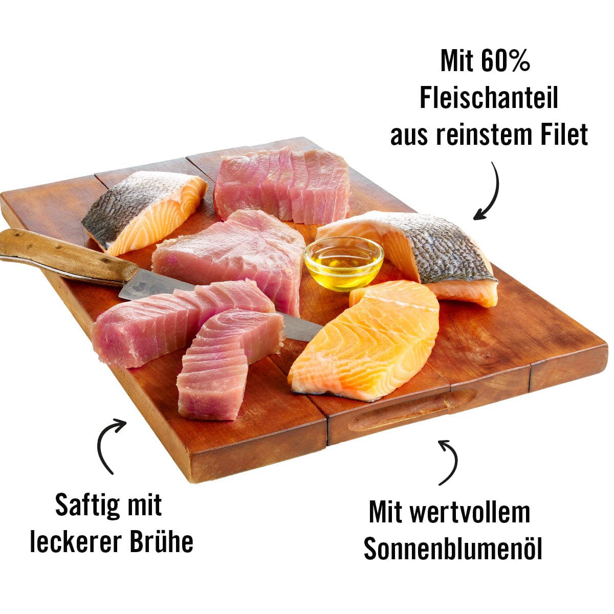 Dogs’n Tiger Adult Premium Katzenfutter, Meer, Nassfutter, Getreidefrei, Thunfisch & Lachs Dogs'n Tiger