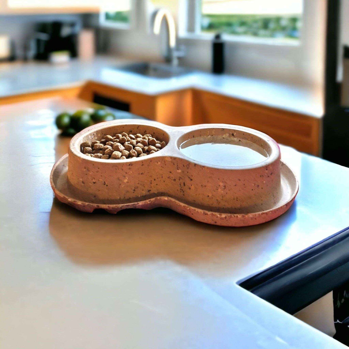 Doppelfressnapf aus nachhaltigem Bambus Benny Burton