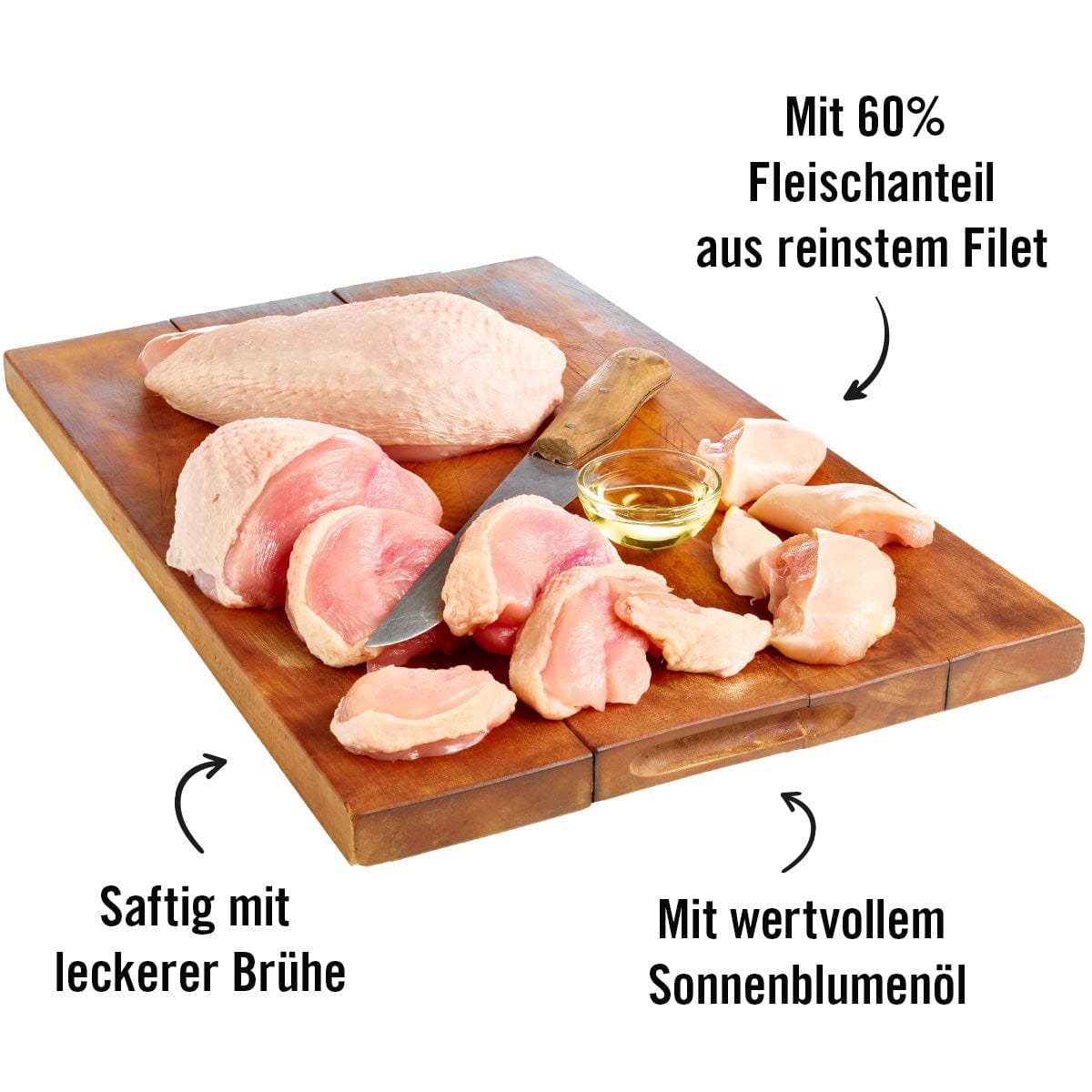 Dogs’n Tiger Adult Premium Katzenfutter, Nassfutter, Getreidefrei, Genuss, Huhn Dogs'n Tiger