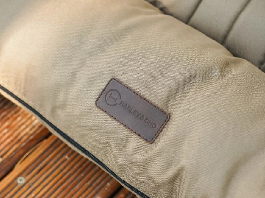 LOUNGER Hundebett aus wasserdichtem Oxford-Gewebe / Doppelseitig - für große und riesige Hunde HARLEY & CHO