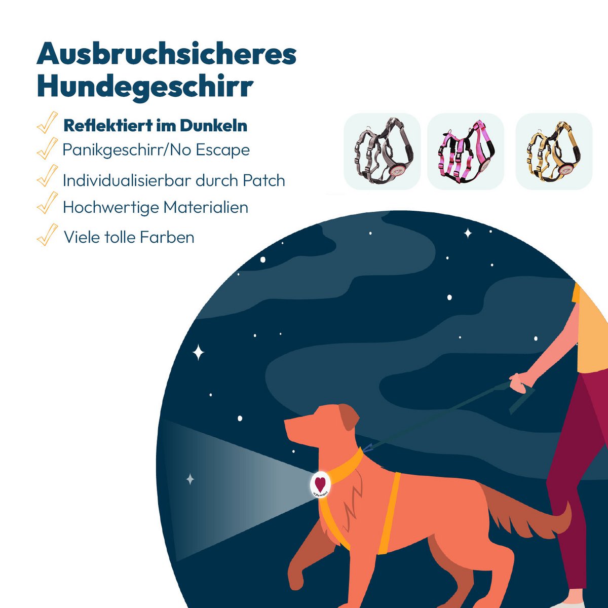 Sicherheitsgeschirr – Patch&Safe – Pink StyleSnout GmbH