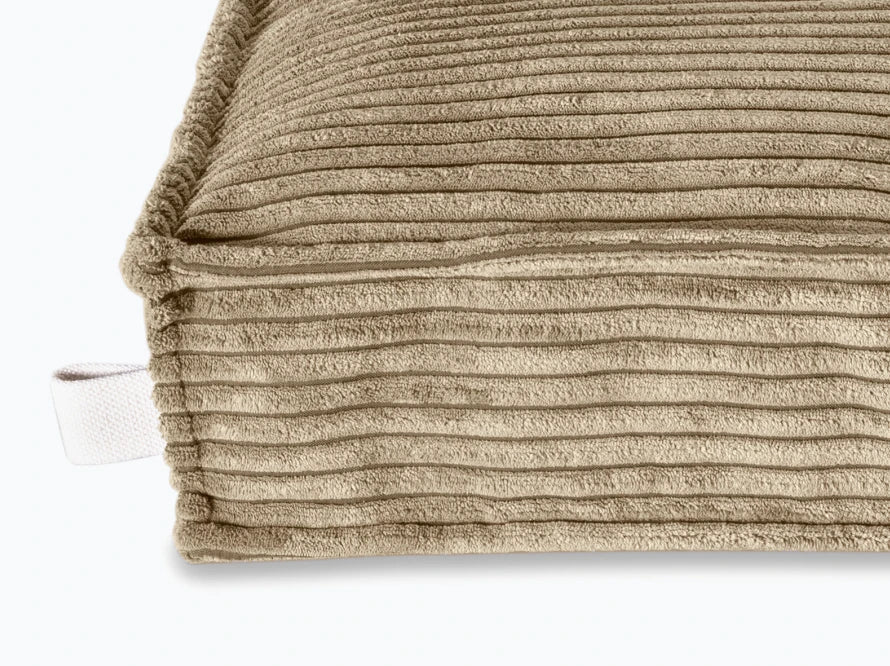 Orthopädische MEMORY FOAM Hundekissen aus Möbelcord / Premium Hundebett für mittlere und große Hunde / Hundematratze HARLEY & CHO