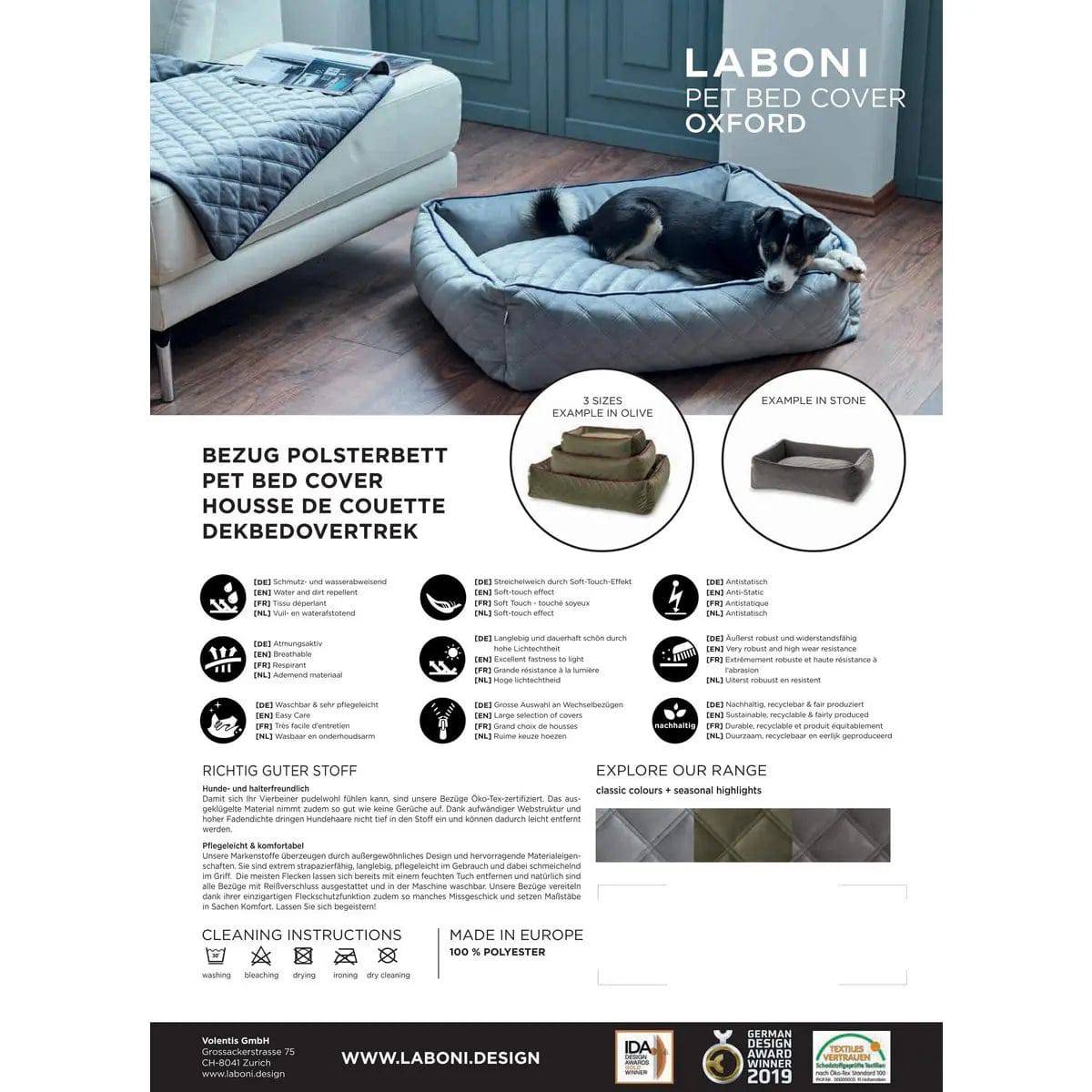 CLASSIC Hundebett - OXFORD OLIVE LABONI