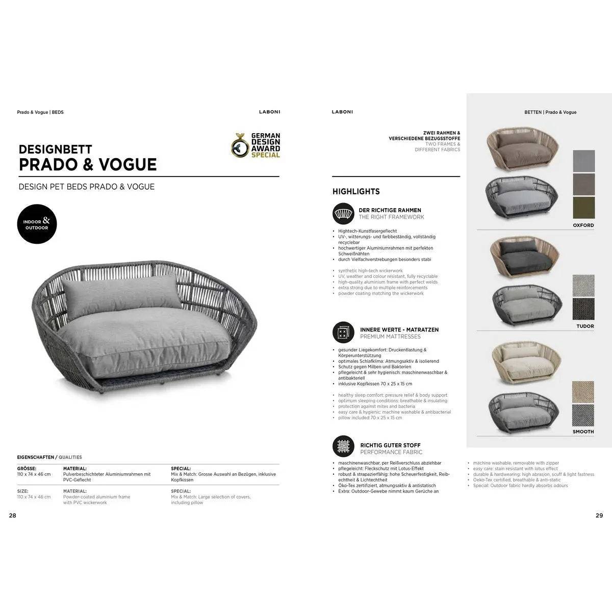 PRADO - Design-Hundebett SMOOTH LABONI