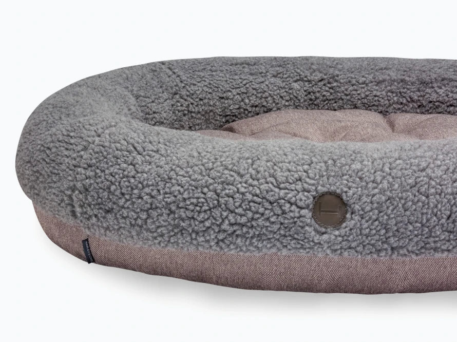 BAGEL FUR Katzenbett aus Kunstfell / Möbelstoff HARLEY & CHO