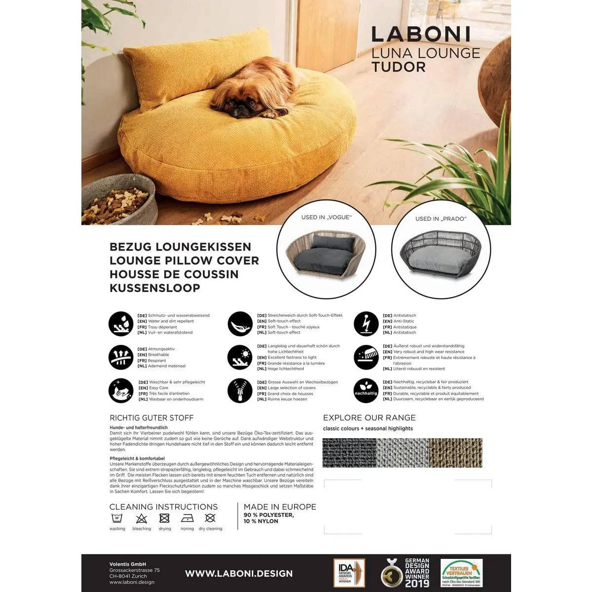 VOGUE - Design-Hundebett TUDOR LABONI