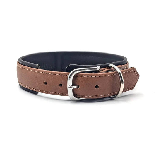 AMICI Cognac - Stilvolles Nappa-Halsband für modebewusste Hundefreunde LABONI