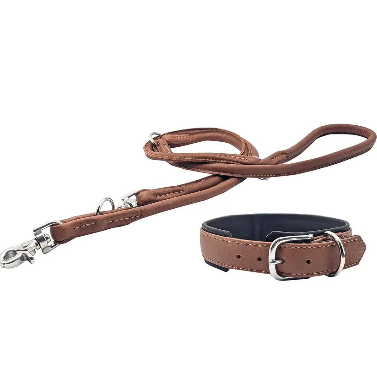 AMICI Cognac - Stilvolles Nappa-Halsband für modebewusste Hundefreunde LABONI