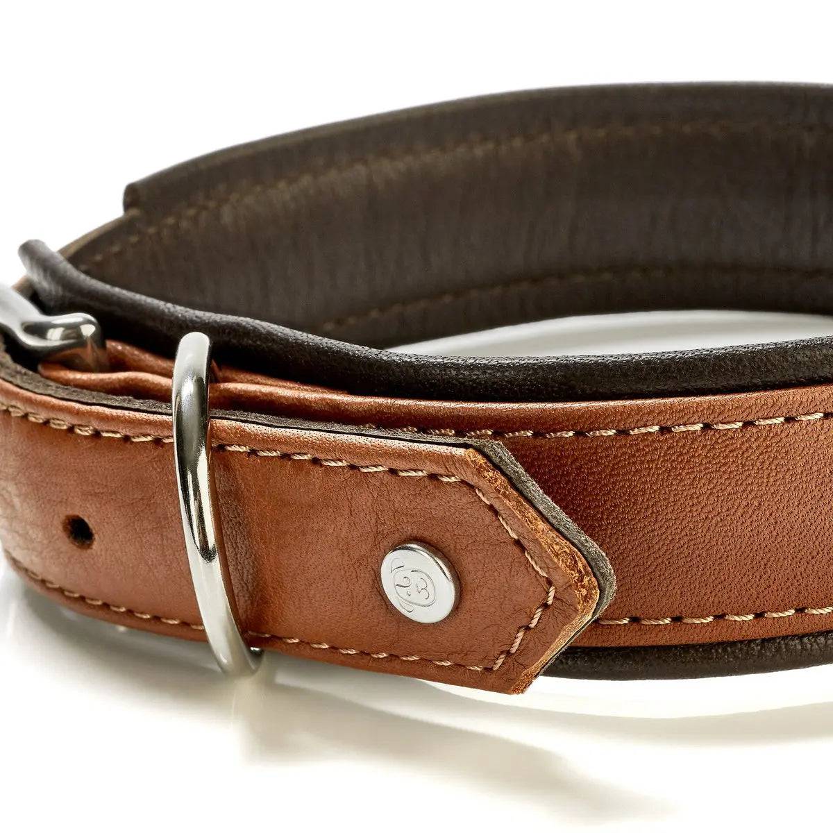 AMICI Cognac - Stilvolles Nappa-Halsband für modebewusste Hundefreunde LABONI