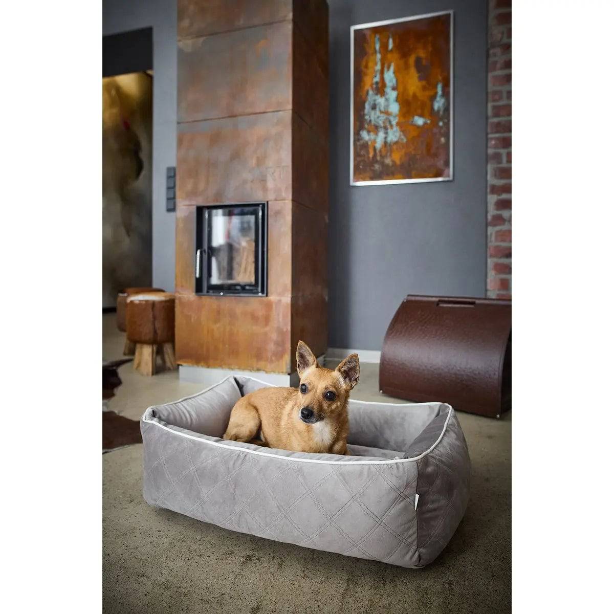 CLASSIC Hundebett - OXFORD TAUPE LABONI