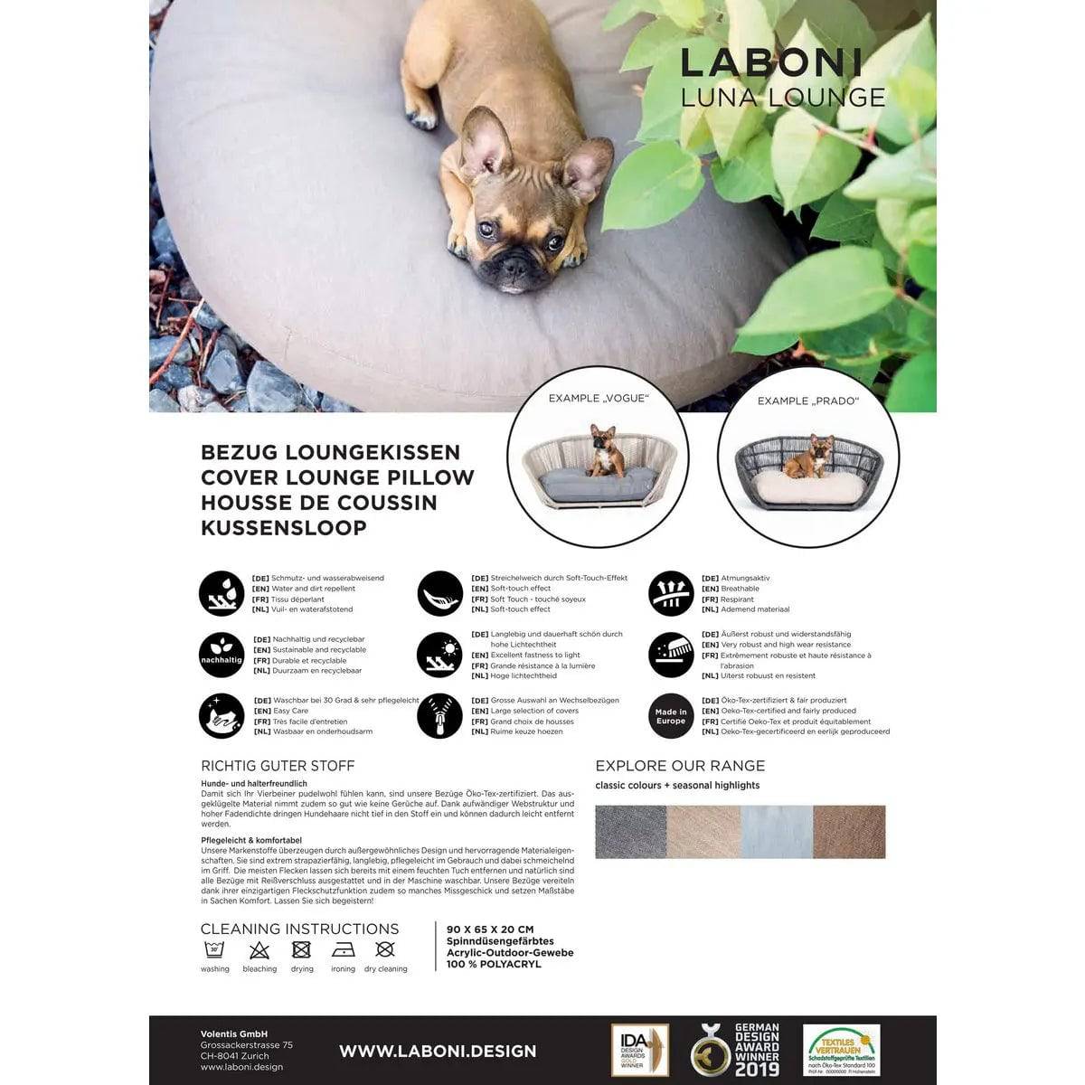 PRADO - Design-Hundebett SMOOTH LABONI