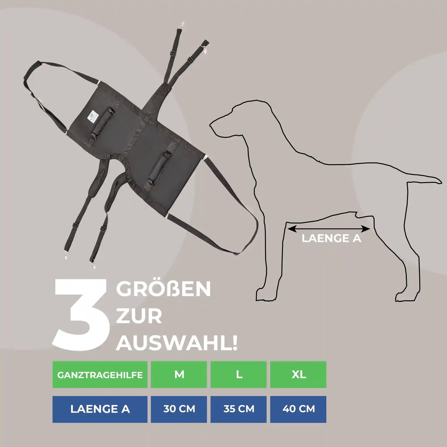Durchgehende Tragehilfe Basic Nature Pet