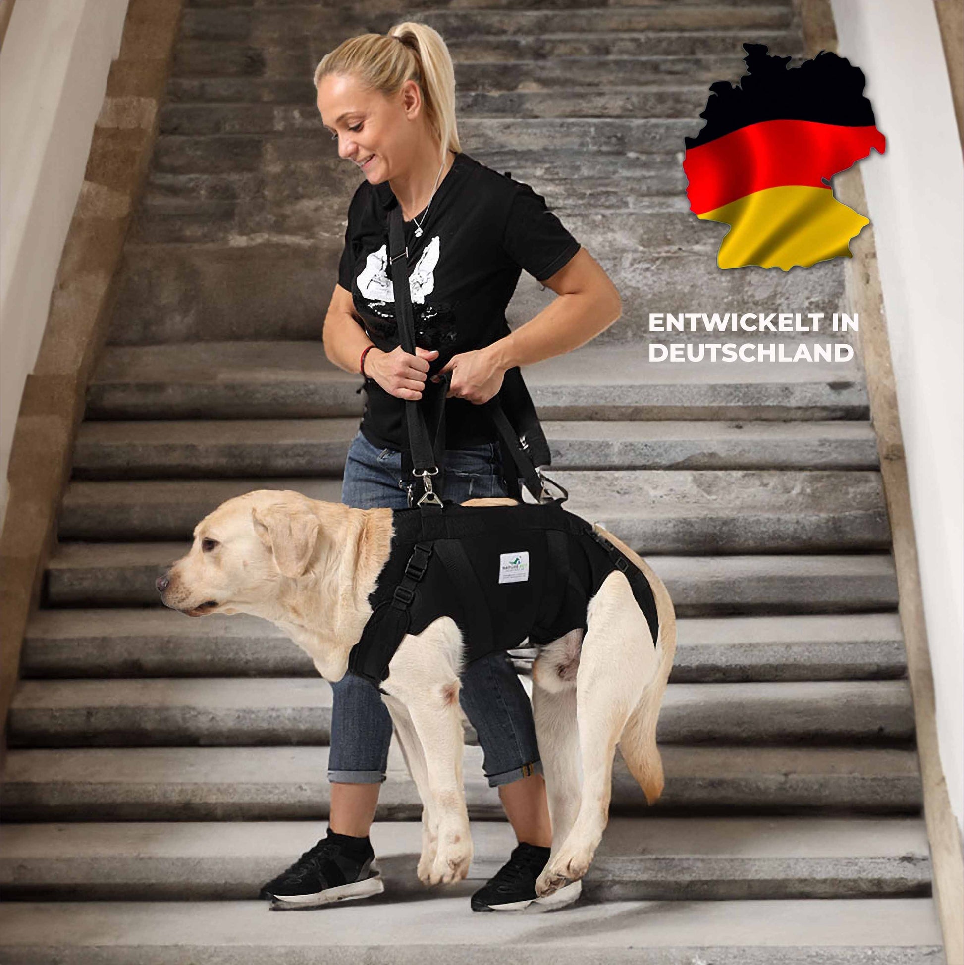 Durchgehende Tragehilfe für Hunde Nature Pet