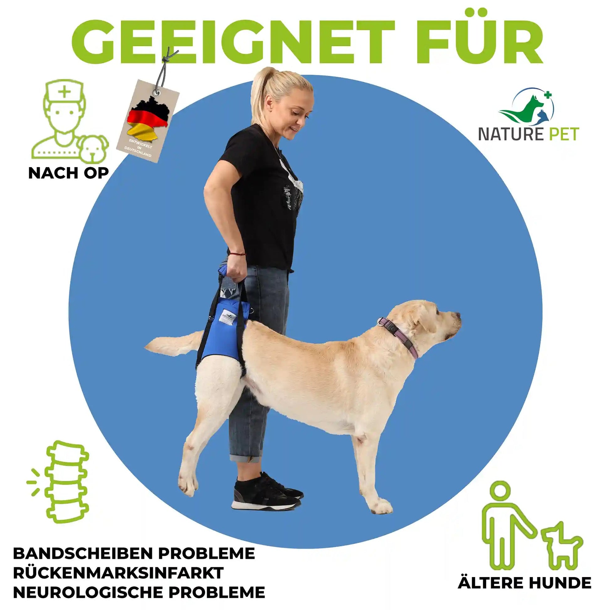Hunde Tragehilfe hinten Nature Pet