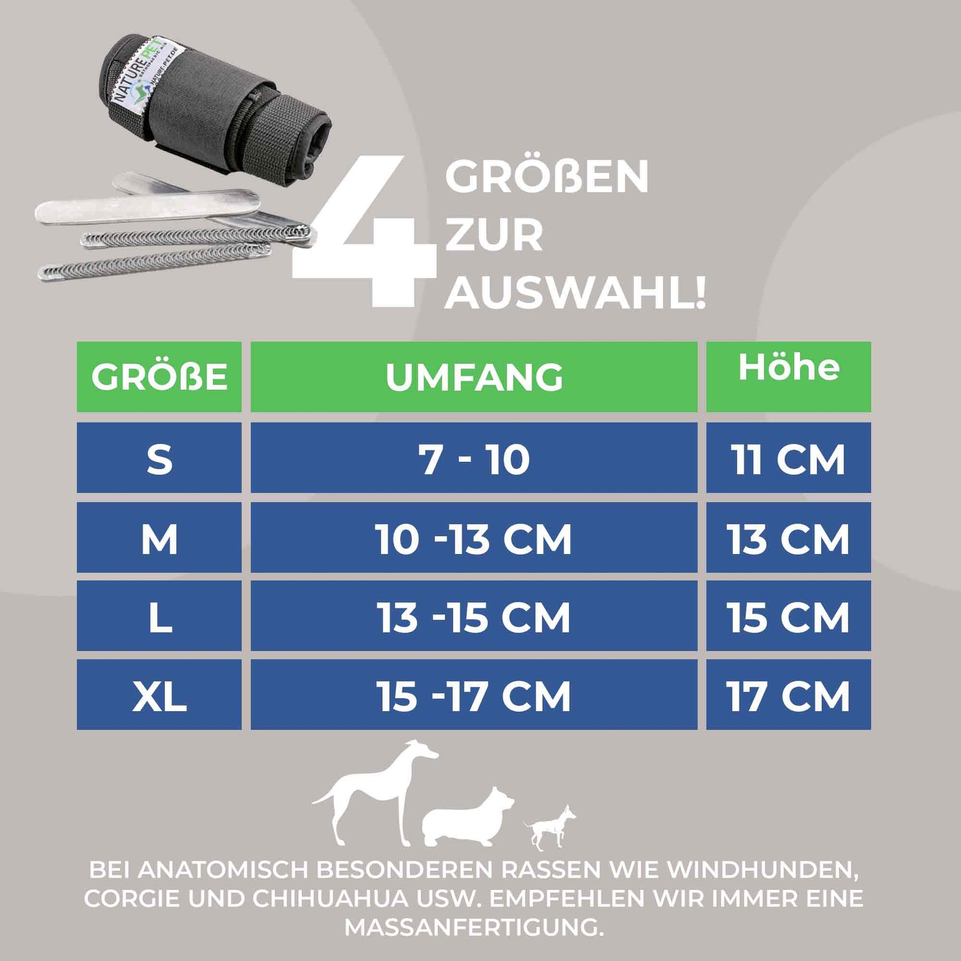 Stabilisierungs Handgelenkbandage für Hunde Nature Pet