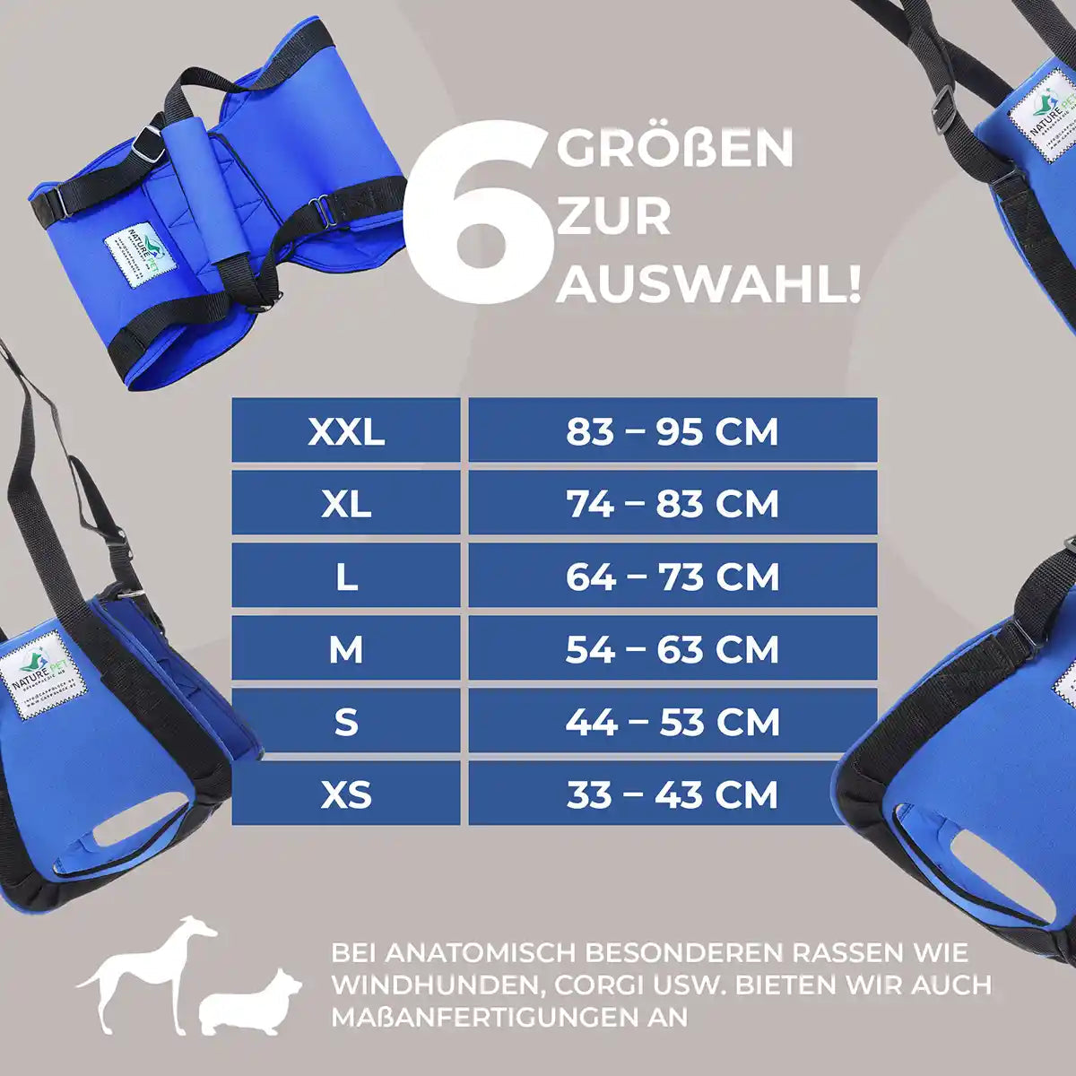 Hunde Tragehilfe hinten Nature Pet