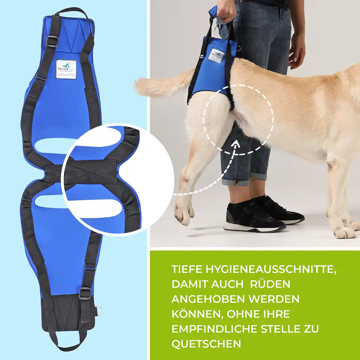 Hunde Tragehilfe hinten Nature Pet