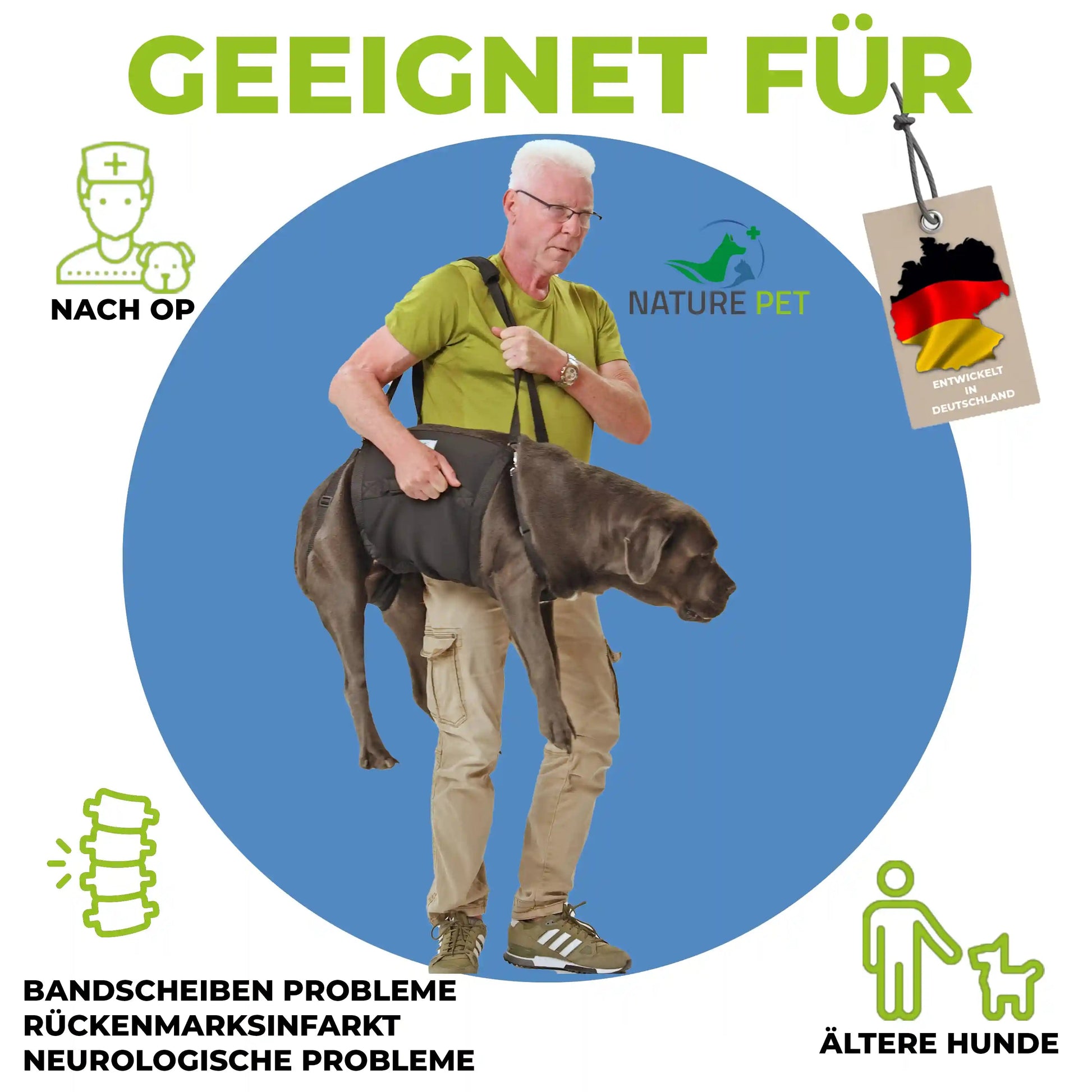 Durchgehende Tragehilfe Basic Nature Pet