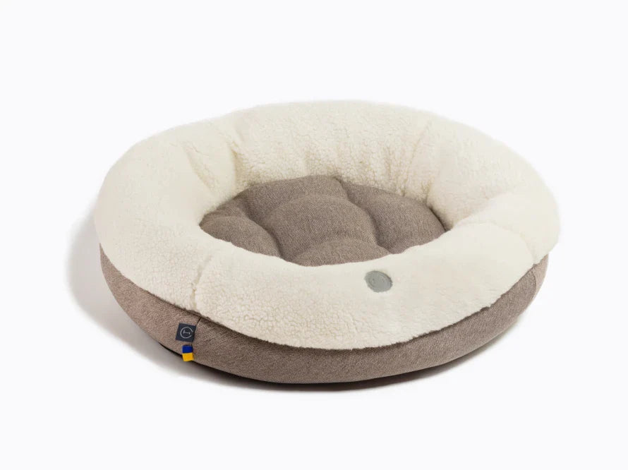 BAGEL FUR Katzenbett aus Kunstfell / Möbelstoff HARLEY & CHO
