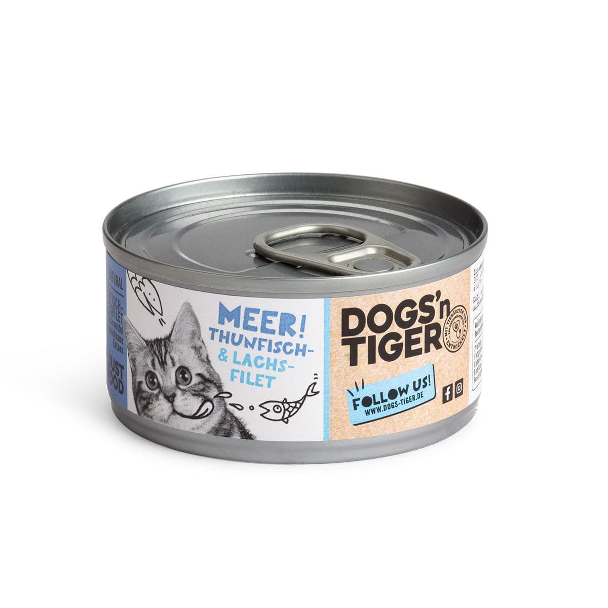 Dogs’n Tiger Adult Premium Katzenfutter, Meer, Nassfutter, Getreidefrei, Thunfisch & Lachs Dogs'n Tiger