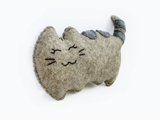 CAT RETREAT Katzenspielzeug mit Katzenminze aus Wollfilz / Handgemachte HARLEY & CHO