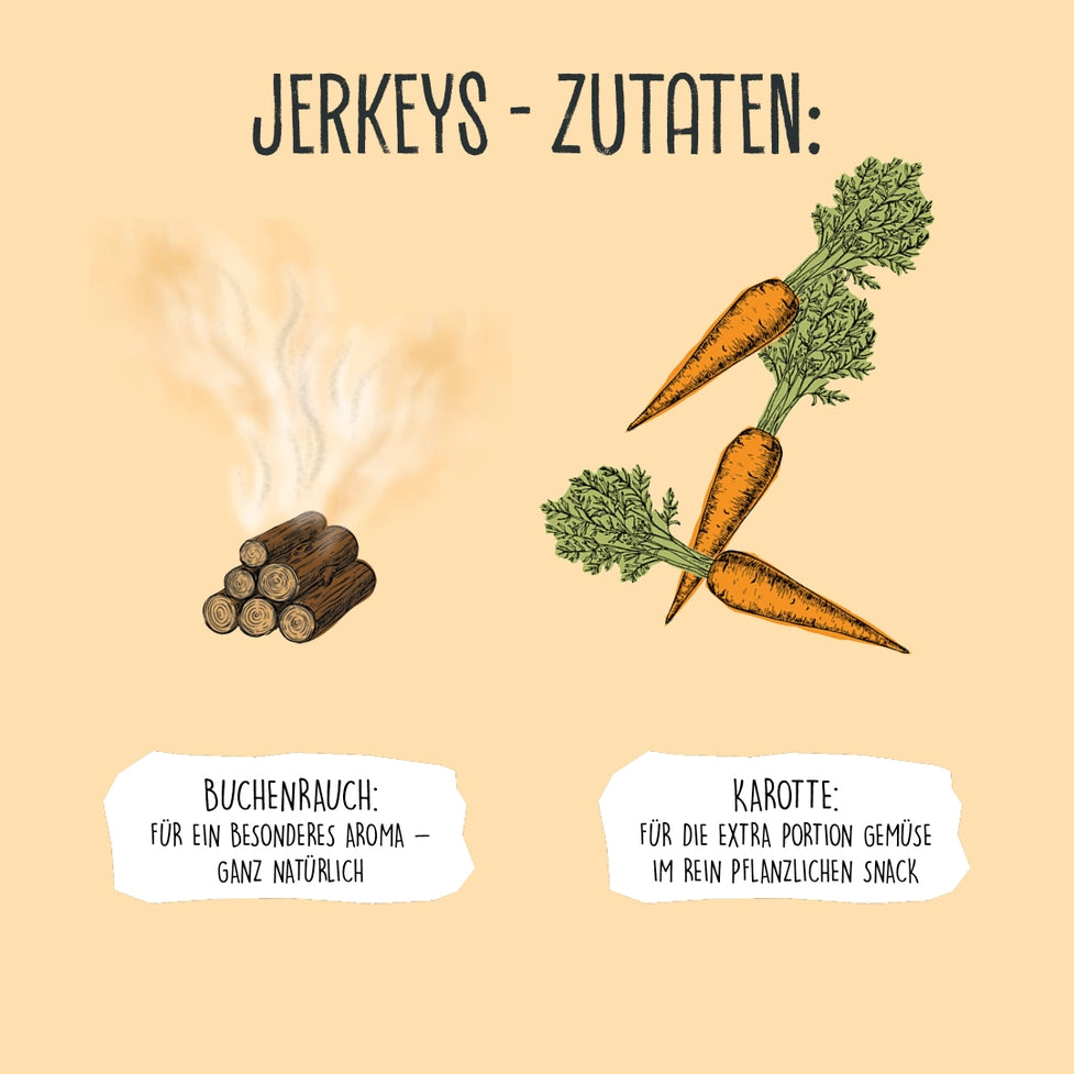 VEGDOG Jerkeys - Vegane Jackpot-Leckerlis für Hunde - Pawdora