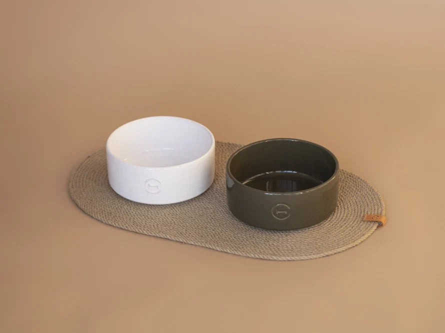 Napfmatte für Katzennapf und Hundenapf aus hypoallergene Jute HARLEY & CHO