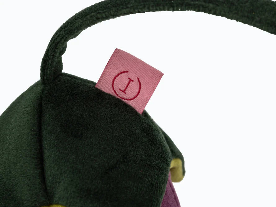 AUBERGINE Hundespielzeug / Nasenarbeit für Hunde / Training für das Gehirn, den Geruchssinn und die Feinmotorik / interaktives Plüschtier / sanftes Rascheln HARLEY & CHO