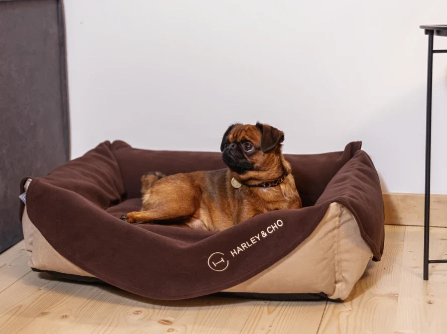 Bettwäsche für Hundebetten aus weichem Vliesstoff HARLEY & CHO