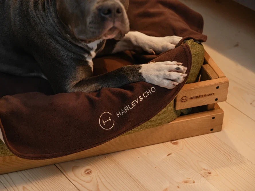 Bettwäsche für Hundebetten aus weichem Vliesstoff HARLEY & CHO